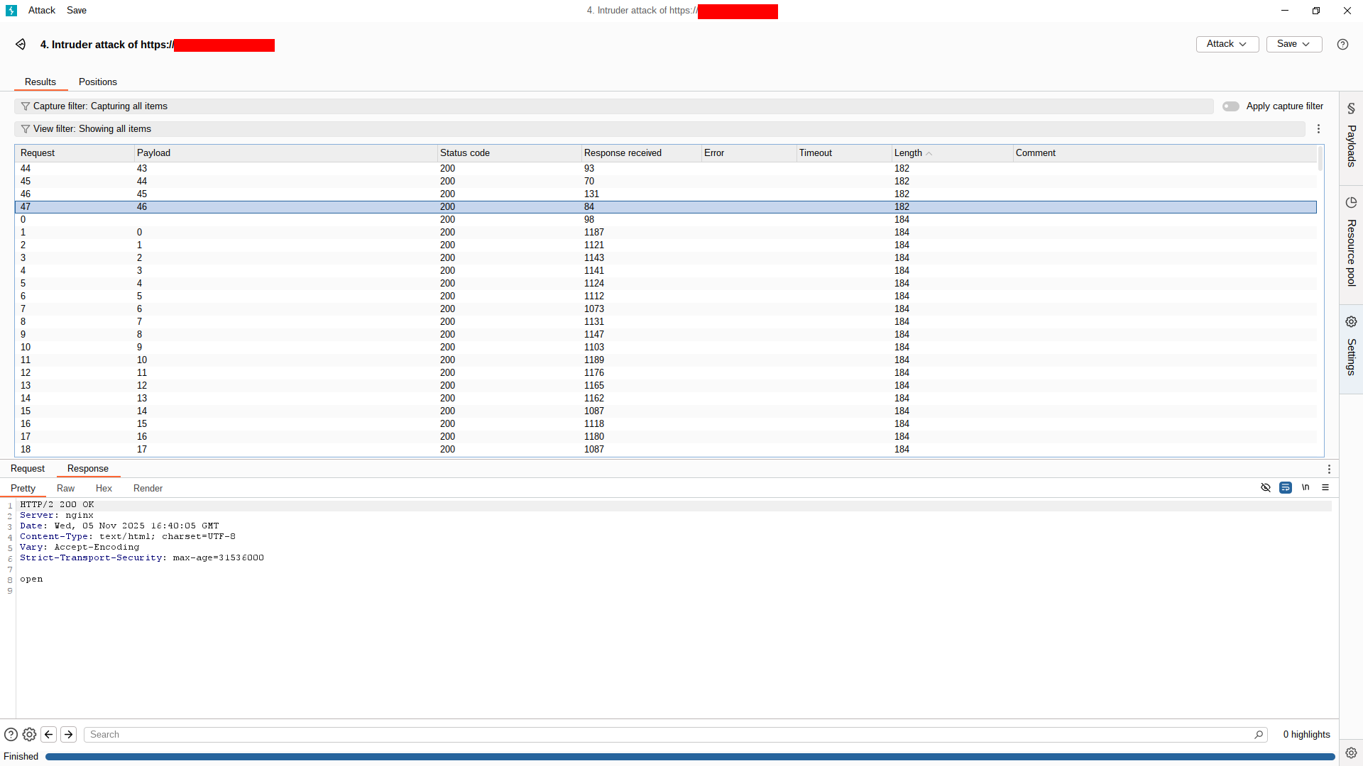 Burp Suite Intruder for Port Scanning