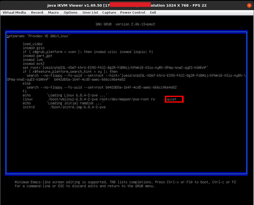 Unedited GRUB Entry
