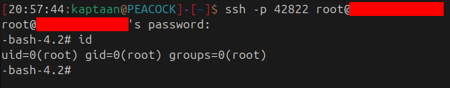 SSH root login to the WD MyCloud NAS